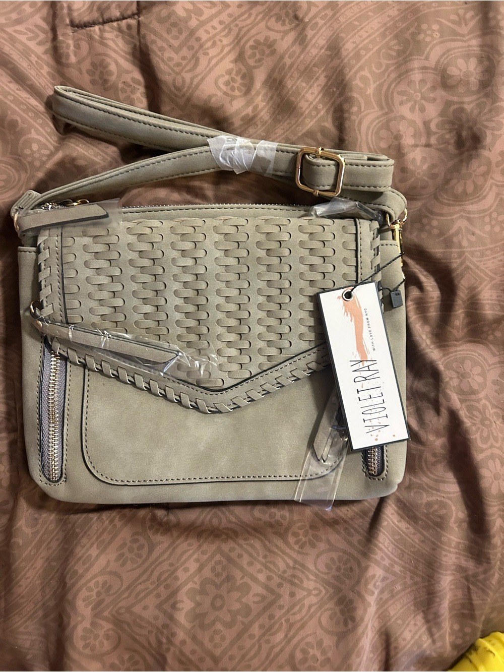 Violet ray crossbody  Bag -